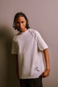 Camiseta oversize unicolor de Verano Urbano con manga ranglan

