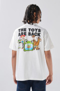 Camiseta de Toy Story crema clara con manga corta
