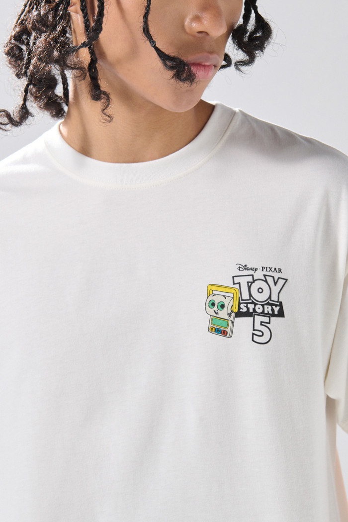 Camiseta de Toy Story crema clara con manga corta
