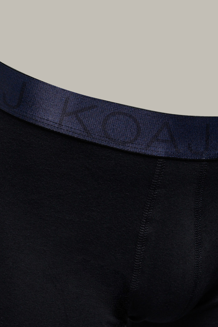 Bóxer brief-medio azul intenso tiro medio en algodón