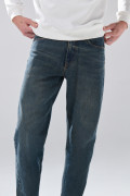 Jean 90´S infaltables bota recta azul oscuro con tiro bajo
