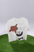 Camiseta de Osos Escandalosos crema con manga ranglan