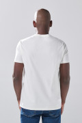 Camiseta en algodón infaltables unicolor con manga corta
