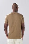 Camiseta en algodón infaltables unicolor con manga corta
