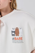 Camiseta oversize crema cuello redondo de Osos Escandalosos