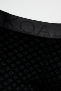 Bóxer brief-medio negro con diseños de rombos
