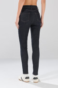 Jean súper skinny infaltables azul con tiro súper alto
