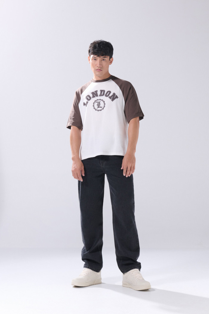 Jean baggy infaltables bota ancha gris intenso con tiro medio
