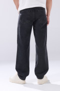 Jean baggy infaltables bota ancha gris intenso con tiro medio
