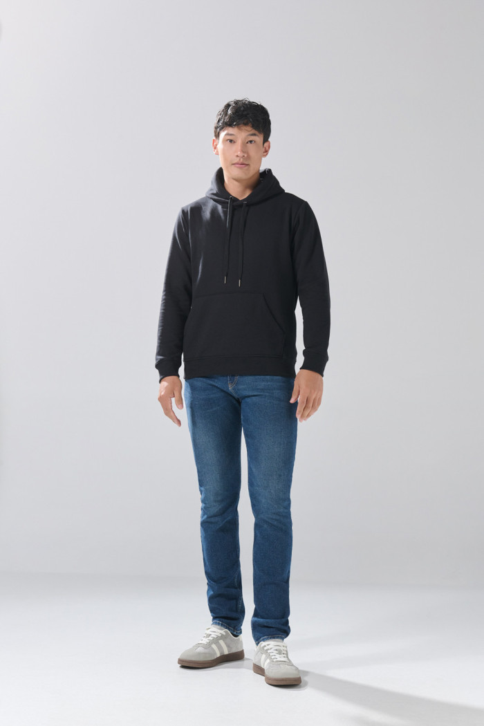 Jean tiro bajo slim infaltables azul oscuro con 5 bolsillos
