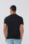 Camiseta infaltables manga corta en algodón unicolor
