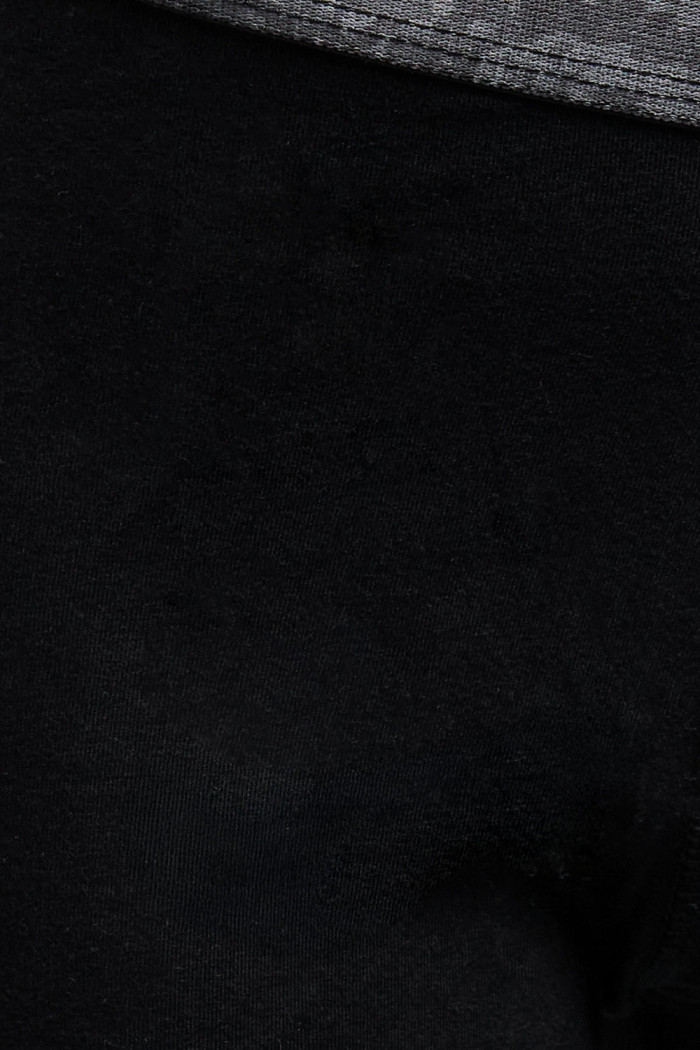 Bóxer brief-medio negro en algodón con diseños en cintura
