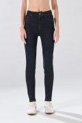 Jean súper skinny infaltables azul intenso con 5 bolsillos
