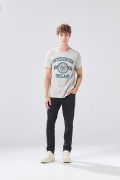 Jean negro infaltables skinny con cremallera y tiro bajo
