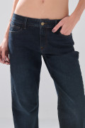 Jean bota recta straight leg azul infaltables con tiro bajo
