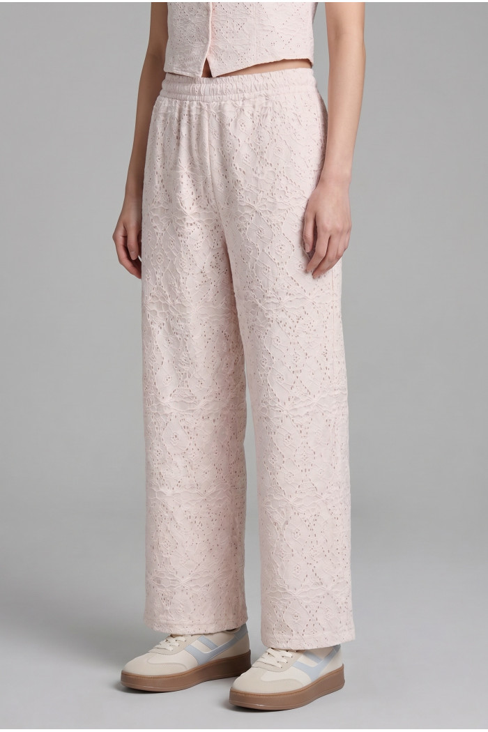 Pantalón bota recta unicolor de Poetry con finas texturas
