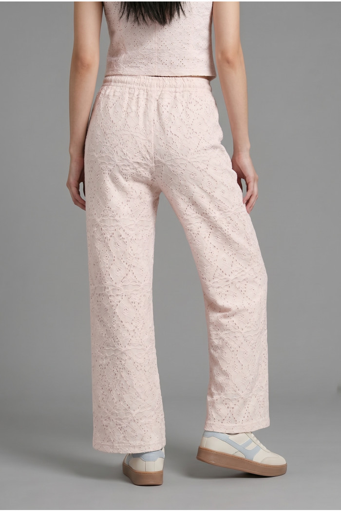 Pantalón bota recta unicolor de Poetry con finas texturas
