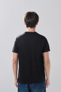Camiseta infaltables cuello redondo unicolor en algodón
