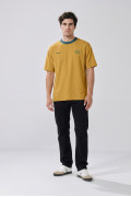 Camiseta amarilla con cuello redondo college de Fan Edition