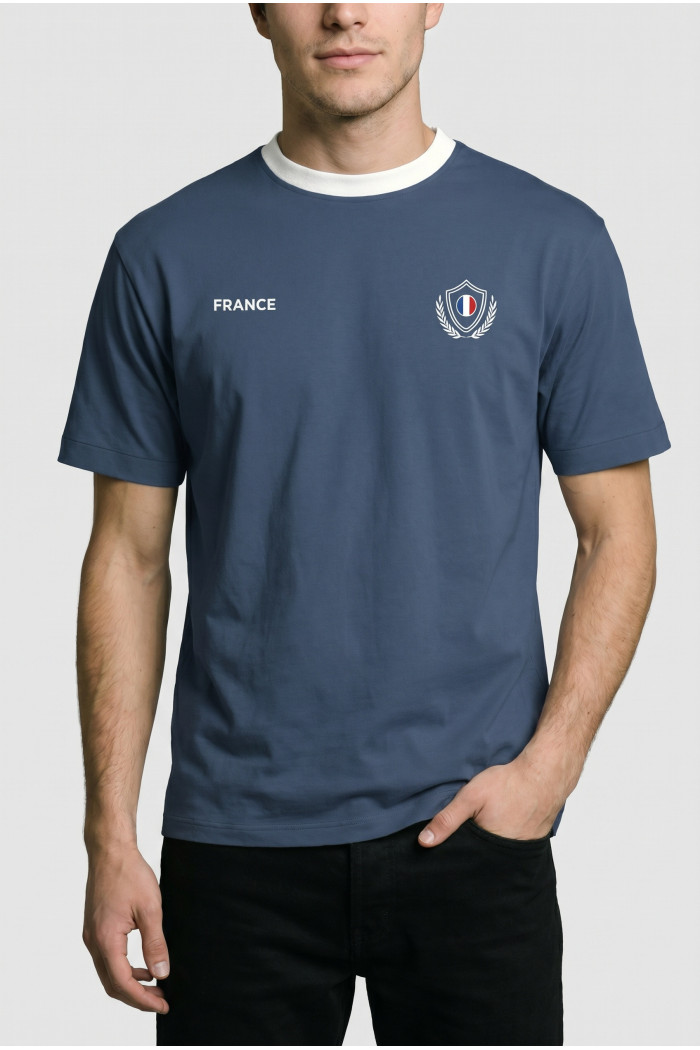 Camiseta azul college de Fan Edition con cuello redondo