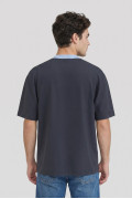 Camiseta college de Fan Edition azul con cuello redondo
