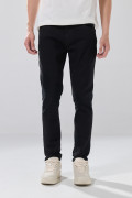 Jean skinny infaltables negro tiro bajo con ajuste ceñido
