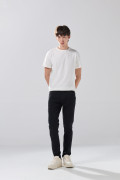 Jean skinny infaltables negro tiro bajo con ajuste ceñido
