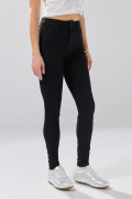 Jean súper skinny infaltables negro con tiro súper alto
