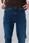 Jean straight leg infaltables azul bota recta con tiro bajo
