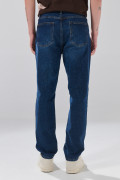 Jean straight leg infaltables azul bota recta con tiro bajo
