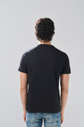 Camiseta cuello redondo infaltables unicolor en algodón
