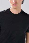Camiseta cuello redondo infaltables unicolor en algodón
