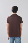 Camiseta unicolor en algodón infaltables con manga corta
