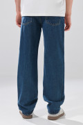Jean baggy bota ancha infaltables azul con 5 bolsillos
