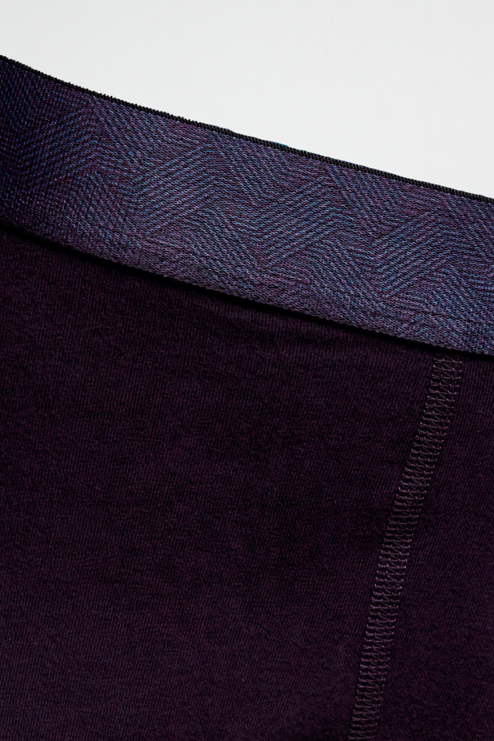 Bóxer en algodón midway-brief azul intenso con elástico
