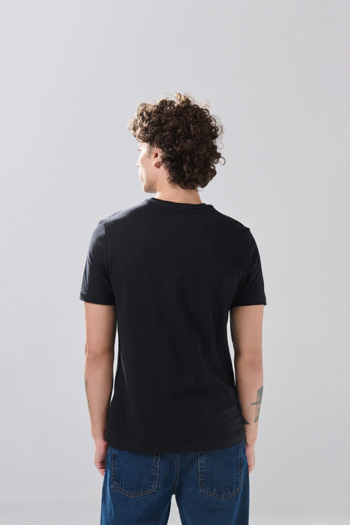 Camiseta en algodón infaltables manga corta unicolor
