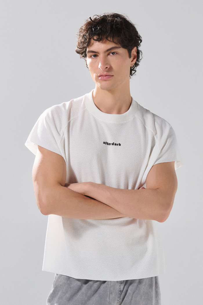 Camiseta manga ranglan sisa crema oversize de Boho Club

