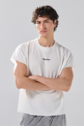 Camiseta manga ranglan sisa crema oversize de Boho Club
