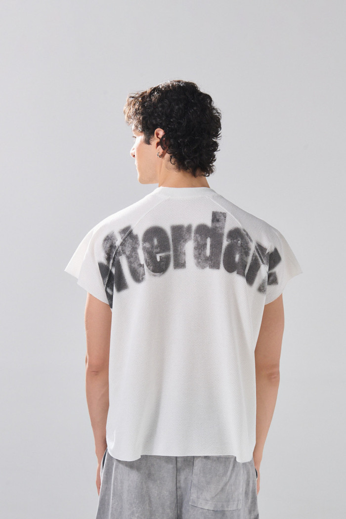 Camiseta manga ranglan sisa crema oversize de Boho Club
