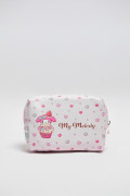Cosmetiquera unicolor de Hello Kitty con cremallera