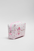 Cosmetiquera unicolor de Hello Kitty con cremallera