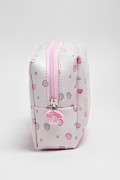 Cosmetiquera unicolor de Hello Kitty con cremallera