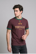 Camiseta manga corta roja intensa college de Fan Edition
