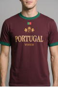 Camiseta manga corta roja intensa college de Fan Edition
