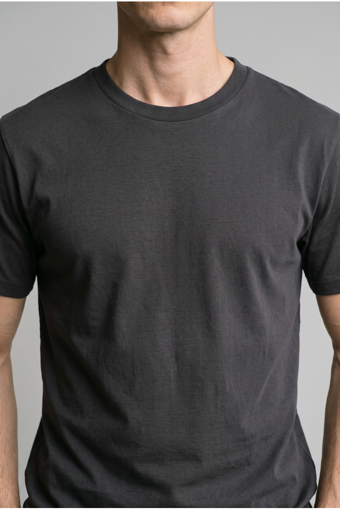 Camiseta en algodón unicolor manga corta infaltables
