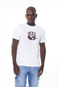Camiseta manga corta unicolor para hombre.