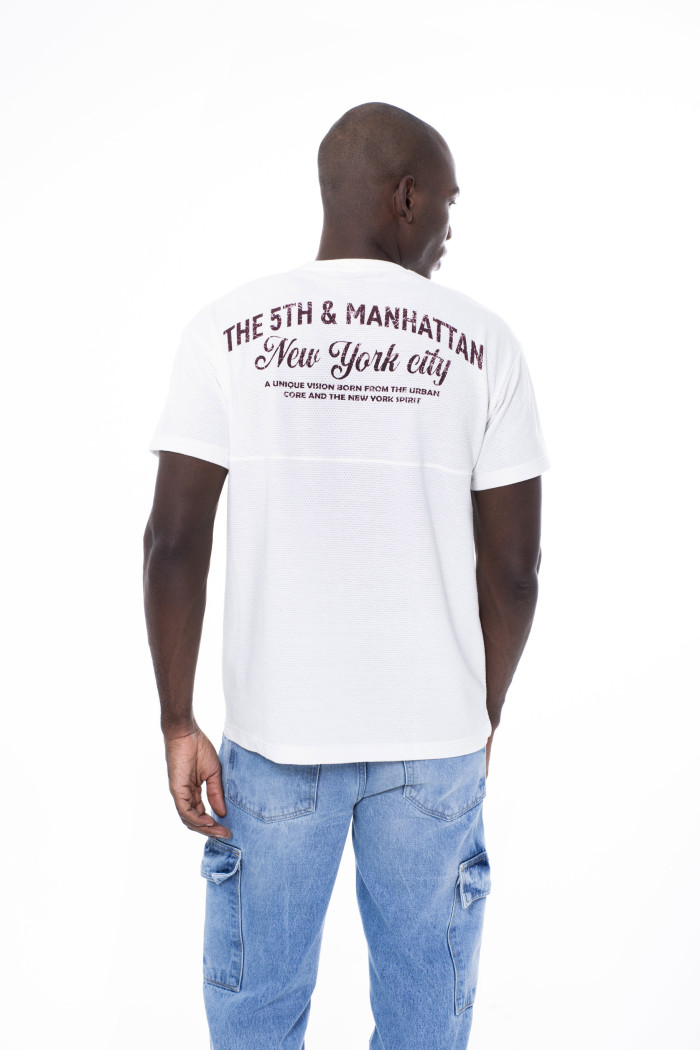Camiseta manga corta unicolor para hombre.