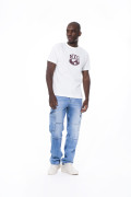 Camiseta manga corta unicolor para hombre.