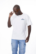 Camiseta del Festival Cordillera oversize manga corta crema
