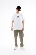 Camiseta oversize manga corta crema del Festival Cordillera 
